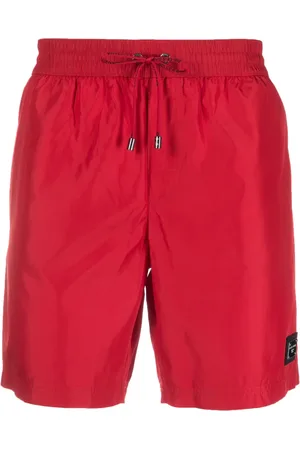 Dolce & Gabbana Logo-plaque drawstring swim shorts