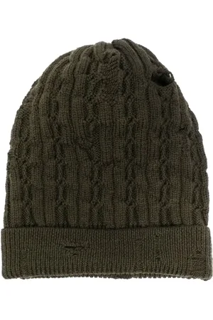 Roberto Cavalli Distressed-effect beanie