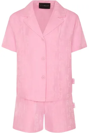 John Richmond Logo-jacquard short set