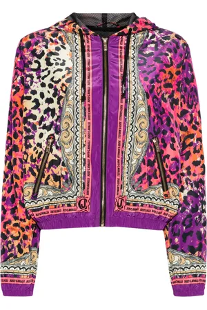 Roberto Cavalli Leopard-print hooded jacket