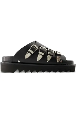 TOGA PULLA Buckle-embellished slides
