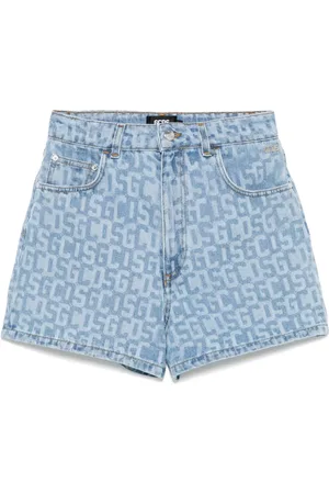 GCDS Monogram denim shorts