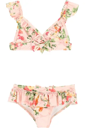 Angels Face Floral-print bikini set