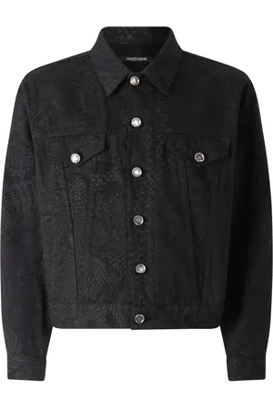 Roberto Cavalli Python-print jacket