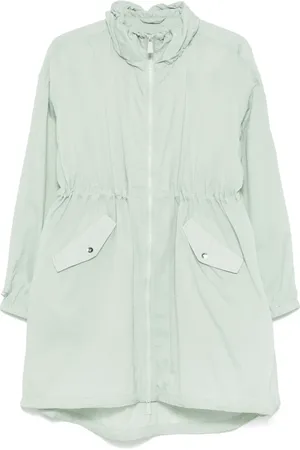 add Logo-embroidered coat