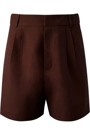 MISCI Linen-cotton tailored shorts