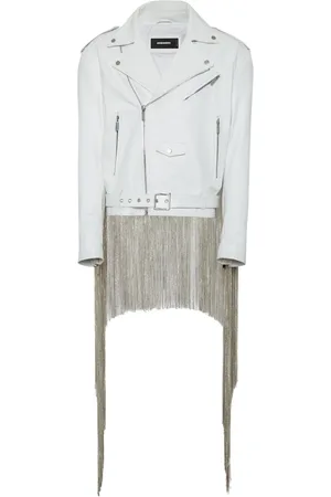 Dsquared2 Fringed leather jacket