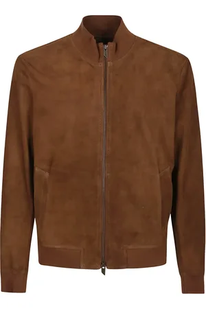 SALVATORE SANTORO Suede bomber jacket