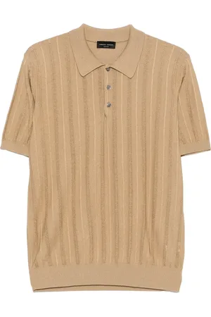 Roberto Collina Openwork-knit polo shirt