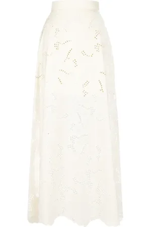 Elie saab Embroidered maxi skirt