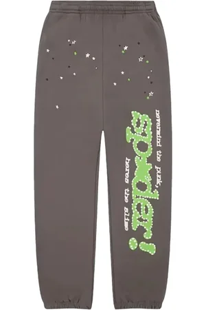 Sp5der Star Web "Grey/Green" track pants