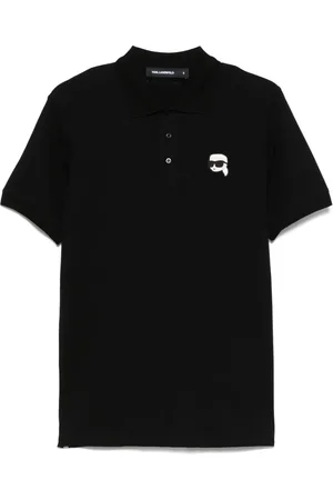 Karl Lagerfeld Logo-patch polo shirt