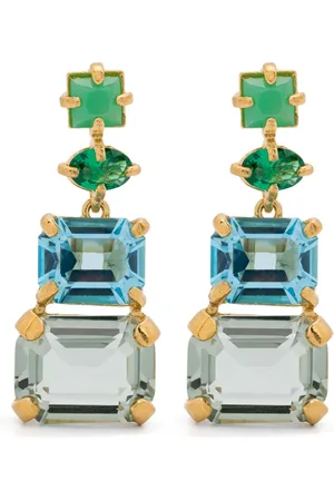 WOUTERS & HENDRIX Crystal-embellished pendant earrings