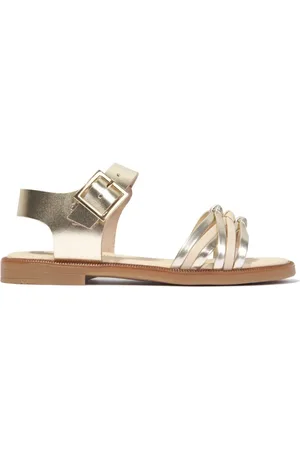Andanines Metallic leather sandals