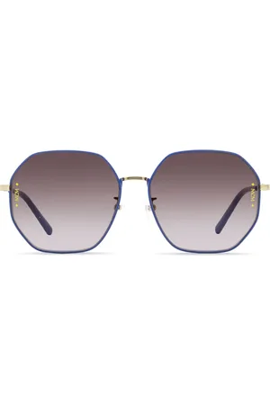 MCM 165SLB Visetos-print geometric-frame sunglasses