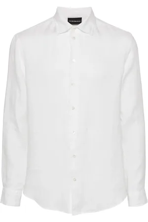 Emporio Armani Long-sleeve linen shirt