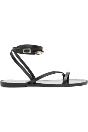 SEMICOUTURE Leather flat sandals