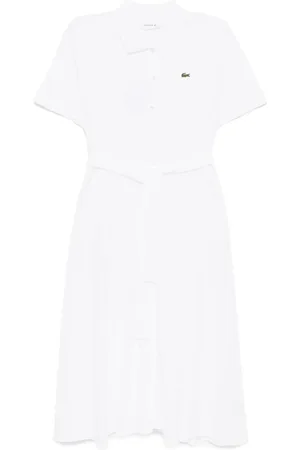 Lacoste Piqu?? flared polo dress
