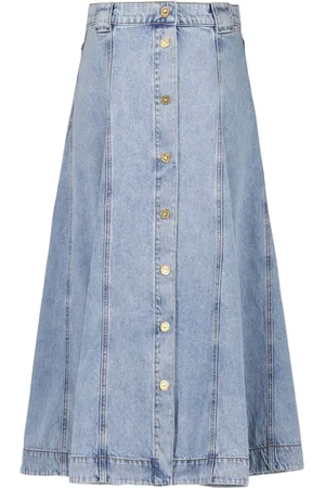 ZIMMERMANN Denim flared skirt