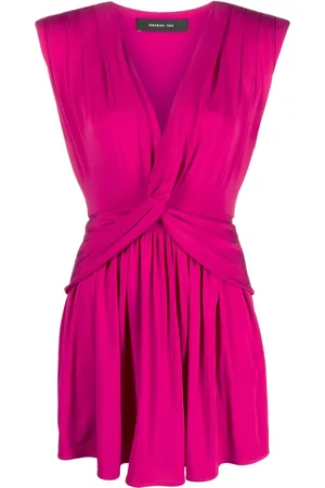 FEDERICA TOSI Knot-detail V-neck dress