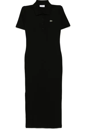 Lacoste Cotton ribbed dress