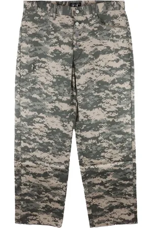 THUG CLUB Camouflage-print trousers