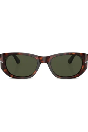Persol Tortoiseshell-effect oval-frame sunglasses