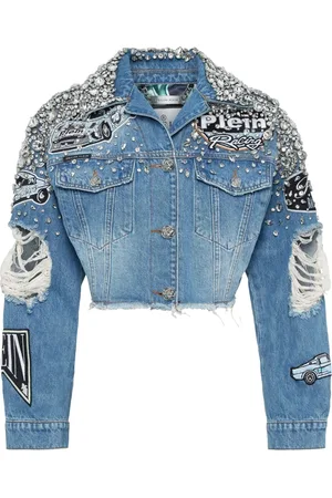 Philipp Plein Cropped denim jacket