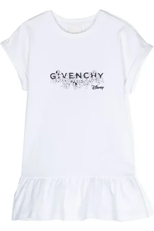 Givenchy Ruffled logo-print T-shirt dress