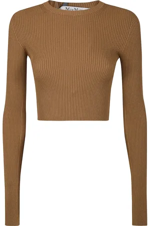Max Mara Ribbed long-sleeve top