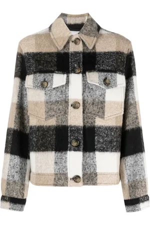 Woolrich Fringed checked shirt jacket