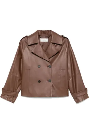 PESERICO SIGN Leather blazer