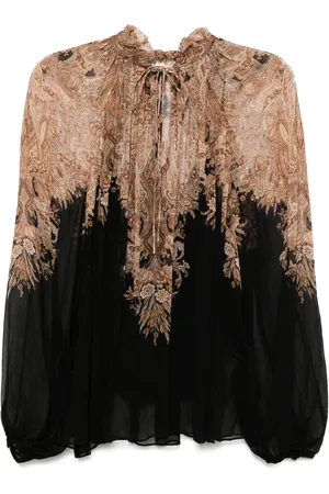 ZIMMERMANN Drawstring tie billow blouse