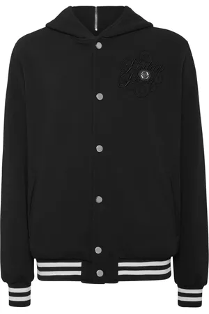 Philipp Plein Hooded bomber jacket
