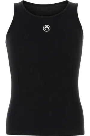 Marine Serre Moon Logo ribbed tank top