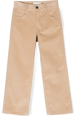 Fendi Logo-embroidered corduroy trousers