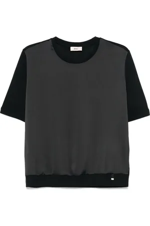 HERNO Knitted-panel T-shirt