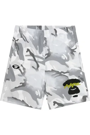 A Bathing Ape Camouflage-print track shorts