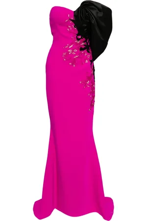 Saiid Kobeisy Crepe straight fit gown