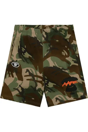 A Bathing Ape Camouflage-print track shorts