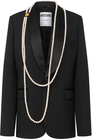 Moschino Faux-pearl-embellished blazer
