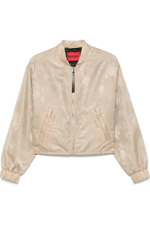 HUGO BOSS Python-print bomber jacket