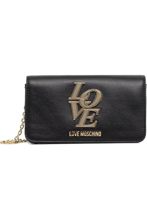 Moschino Logo-lettering clutch bag
