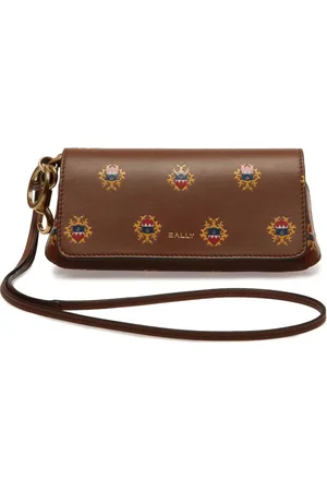 Bally Crest-print glasses case