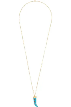 ESHVI Turquoise fang necklace