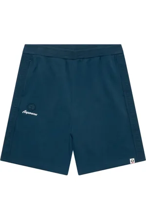 A Bathing Ape Logo-tape track shorts