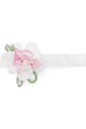 MONNALISA Floral-appliqu?? ribbed headband