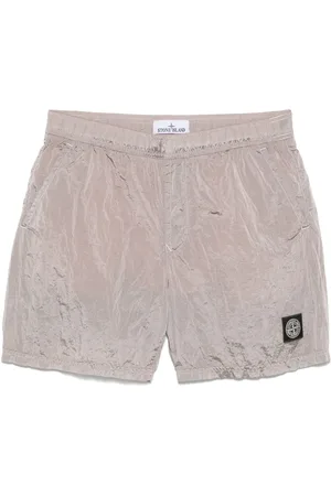 Stone Island Compass-patch swim shorts