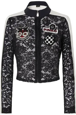 Pinko Floral-lace jacket