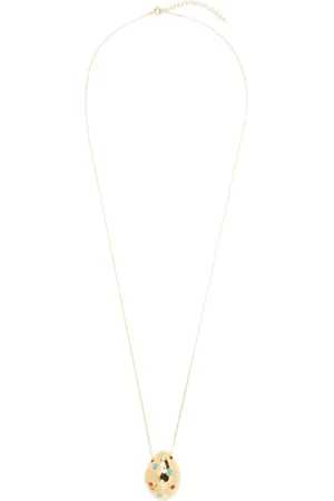 ESHVI Drop shape stones necklace